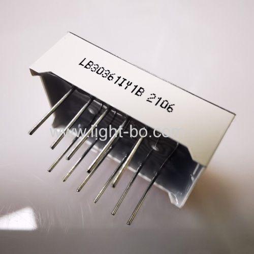 Super bright amber 0.36 Triple Digit 7 Segment LED Display Common Anode for Instrument Panel