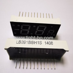 Ultra brigth blue Triple Digit 7 segment led display common anode for digital temperature controller