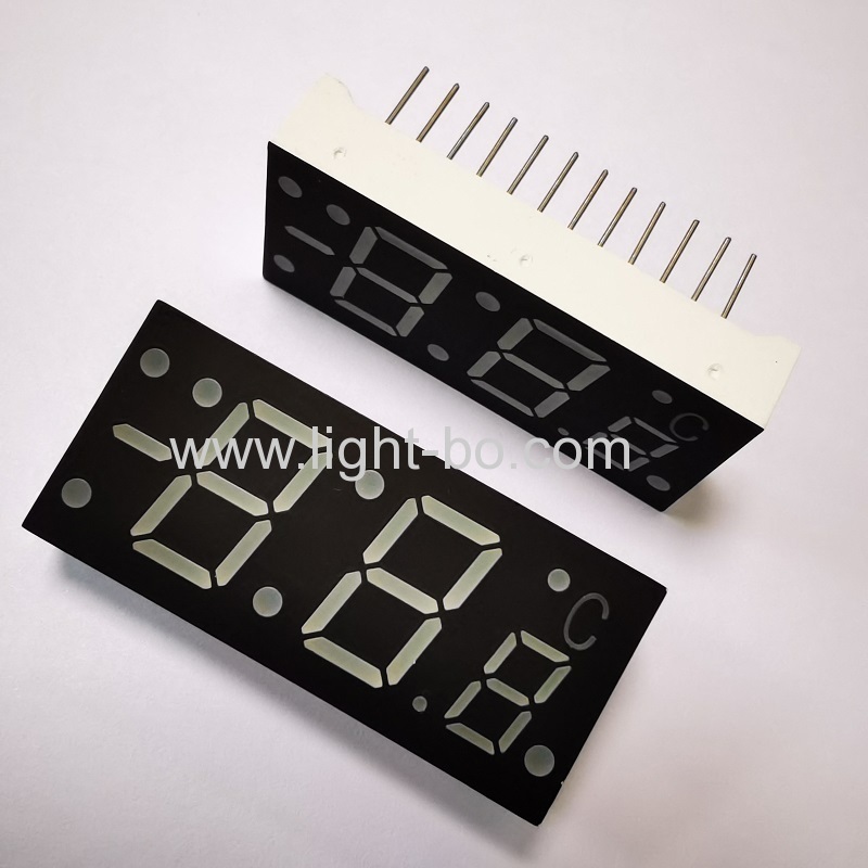 Custom Super Red 7 Segment LED Display with minus sign for Digital Temperature Indicator