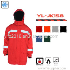 Red Winter 100 cotton Fire Retardant Jacket