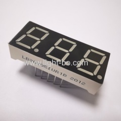 Ultra Red 0.39inch Triple Digit 7 Segment LED Display Common Anode for Temperature Controller