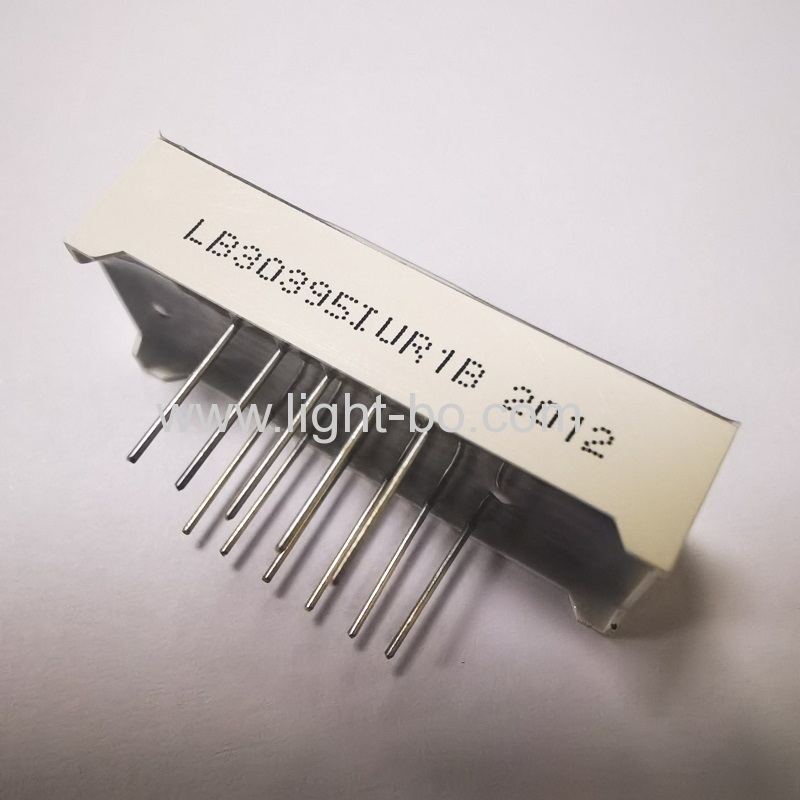 ultrarote 0,39 Zoll dreistellige 7-Segment-LED-Anzeige gemeinsame Anode für Temperaturregler