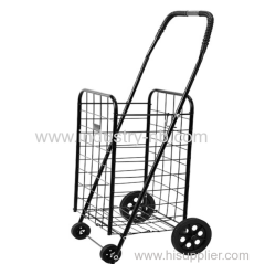 30KGS Factory Customized Portable Folding shopping cart for supermarket trolley wagon folding steel wire shopping cart