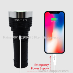 Security patrol tactical search light 2021 new product long-range fixed-focus multiple ways to charge cup flashligh