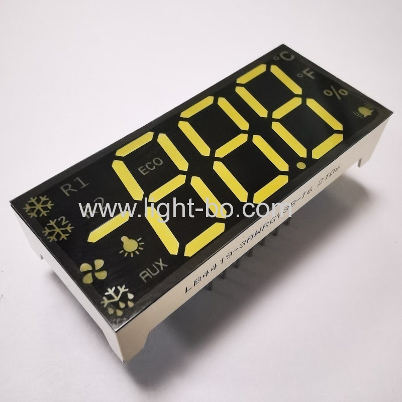 Multicolour Triple Digit 7 Segment LED Display with Minus Sign common anode for Refrigerator Control