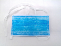 Blue tie on Sterile surgical mask