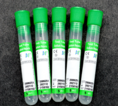 sodium heaprin non- vacuum blood collection tube