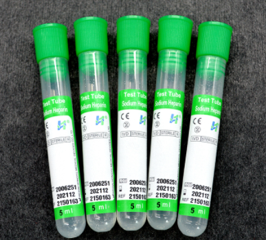 sodium heaprin non- vacuum blood collection tube