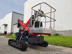 mini self propelled boom lift exterior wall cleaning machine outdoor decoration equipment hydraulic boom lift towabl