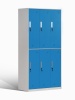 Narrow Frame 6 Door Metal Locker for School