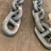 Stud link Marine anchor chains on stock