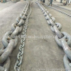 Stud link Marine anchor chains on stock