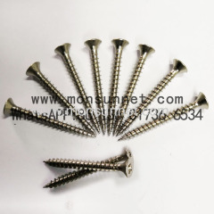 Chipboard screws with knurling