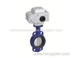 SOLOON HVAC Electric Actuated Butterfly Valve