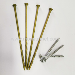 Fiberboard screws/chipboard screws Knurling Fine Thread Zinc Plated