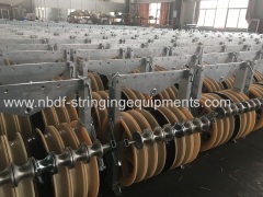 Nylon wheel Conductor Stringing Pulley Blocks