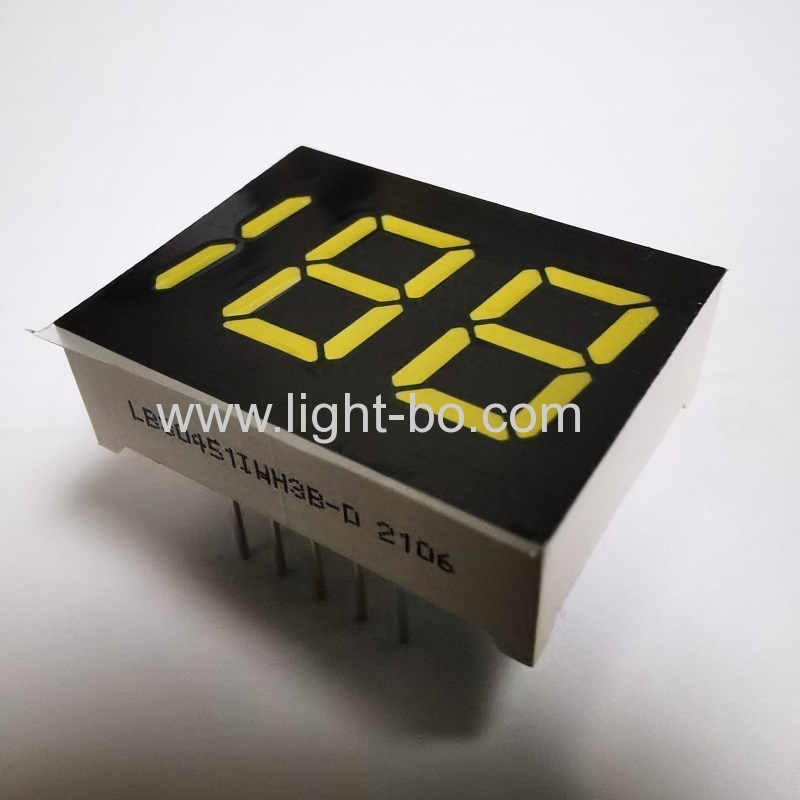 anodo comune per display a led ultra bianco a 2 1/2 cifre a 7 segmenti per regolatore di temperatura