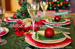 Christmas Green Tablecloth Delicatedecor