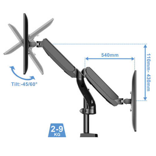 Monitor Mount Gas Spring