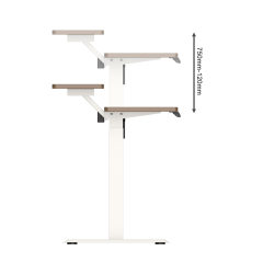 Dual-layer Electric Height Adjustable Desk