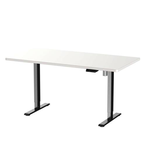 Noiselessly Ergonomic Electric Lift Table with Larger Panel Adjustable Height Standing Office Desk Riser