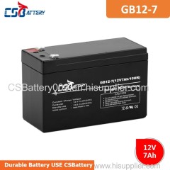 CSBattery 12V 7Ah Long-life AGM battery for UPS/computer-backup-power/Electric-Scooter/car