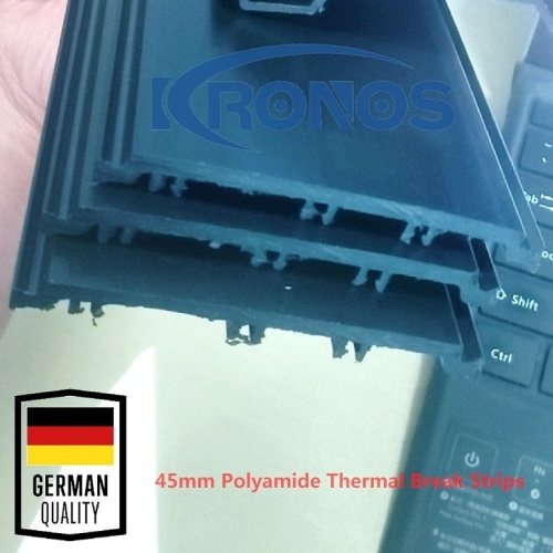 45mm Eurogroove Cranked Polyamide Thermal Break Strips