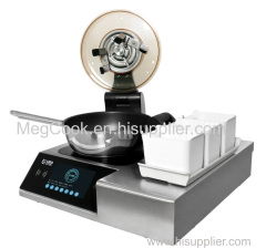 Megcook Commercial Electrical Robot Cook/Automatic Cooking Wok/6.6kw Cooking Machine for Hotel