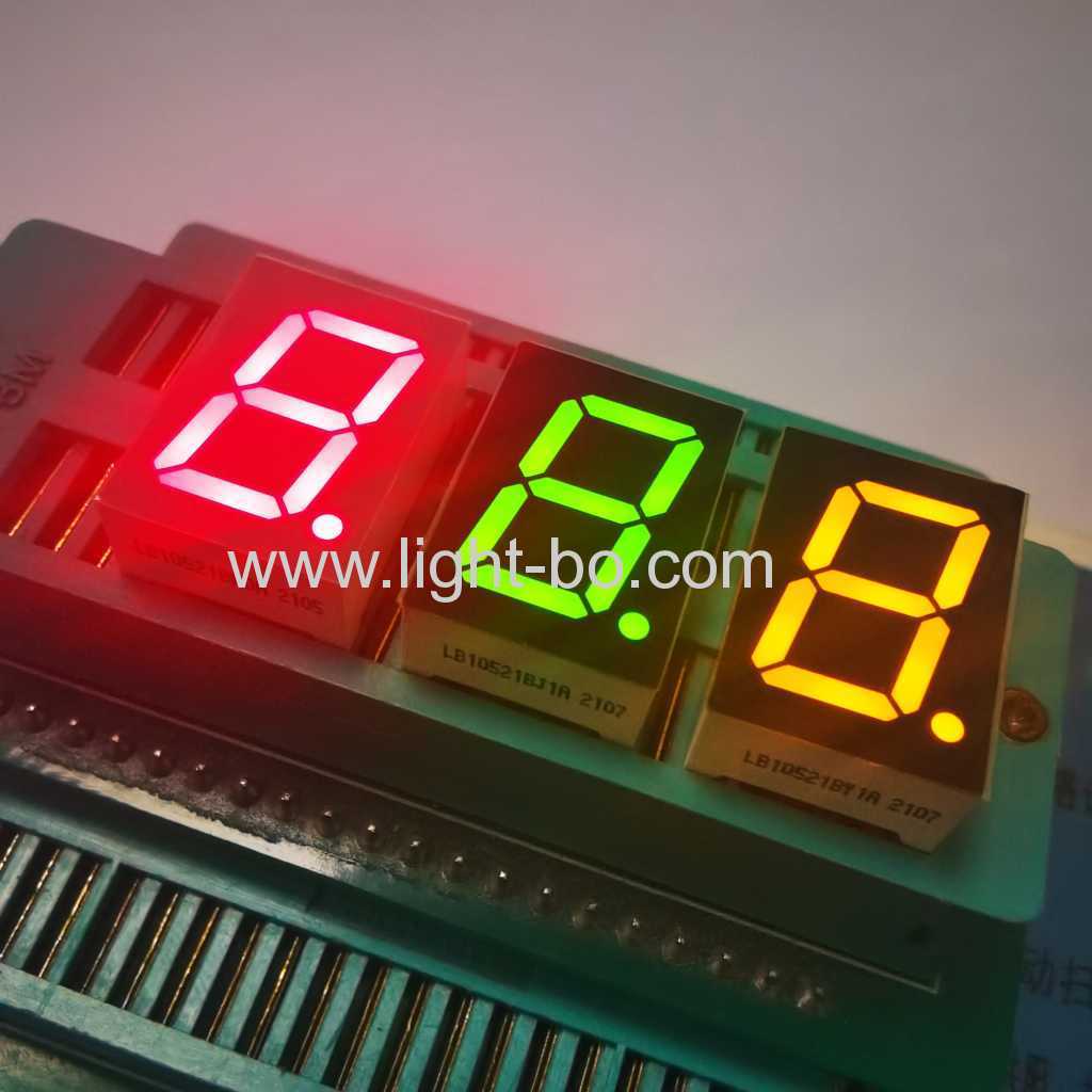 Super bright Yellow 13.2mm single digit 7 segment led display common anode for Digital Indicator