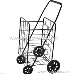 50KGS Factory Customized Portable Folding steel wire shopping cart for supermarket trolley wagon