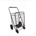 80KGS Factory Customized Portable Folding steel wire shopping hand carts for supermarket folding steel wire shopping car