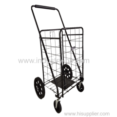 80KGS Factory Customized Portable Folding steel wire shopping cart for supermarket folding steel wire shopping cart