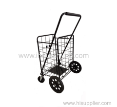 80KGS Factory Customized Portable Folding steel wire shopping cart for supermarket folding steel wire shopping cart