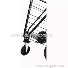 80KGS Factory Customized Portable Folding steel wire shopping cart for supermarket folding steel wire shopping cart