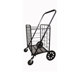 50KGS Factory Customized Portable Folding steel wire shopping cart for supermarket