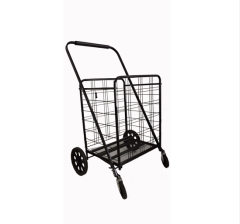 50KGS Factory Customized Portable Folding steel wire shopping cart for supermarket