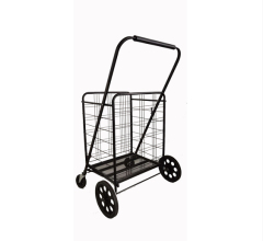 50KGS Factory Customized Portable Folding steel wire shopping cart for supermarket
