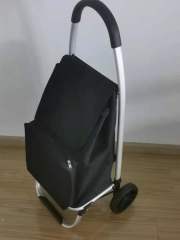 Wholesale folding Aluminum Portable two-wheeled shopping luggage cart bag supermarket hand trolley wagon