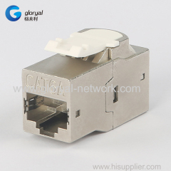 180 DEGREE ZINC-ALLOY RJ45 STP CAT.7 OR CAT.6 or cat.6a stp INLINE COUPLER