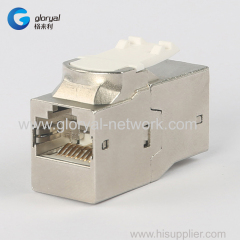 180 DEGREE ZINC-ALLOY RJ45 STP CAT.7 OR CAT.6 or cat.6a stp INLINE COUPLER