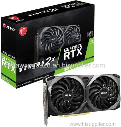 MSI Gaming GeForce RTX 3060 12GB 15 Gbps GDRR6 192-Bit HDMI/DP PCIe 4 Torx Twin Fan Ampere OC Graphics Card (RTX 3060 Ve