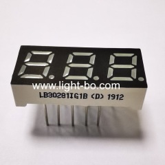 Ultra bright pure green 0.28inch Triple digit 7 Segment LED Display common anode for Instrument Panel