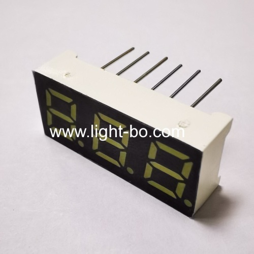 Ultra bright white 0.28 3 digit 7 segment led display common anode for instrument panel