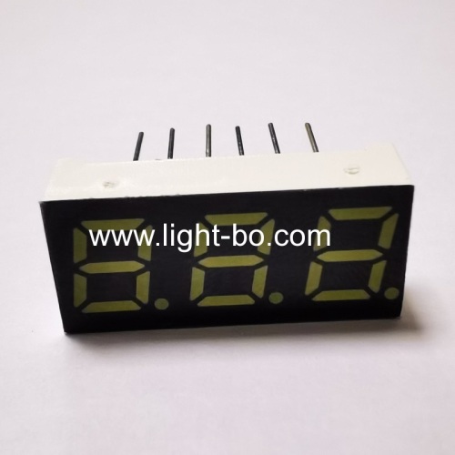 Ultra bright white 3 Digit 0.28  (7mm) 7 Segment LED Display common cathode for Temperature controller