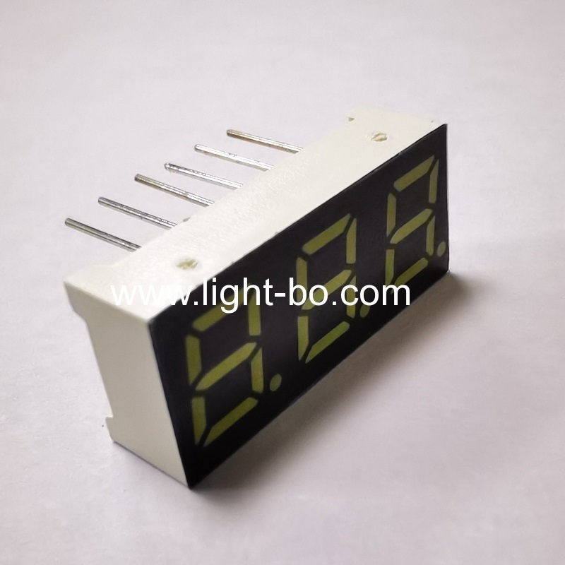 Ultra bright white 0.28" 3 digit 7 segment led display common anode for instrument panel