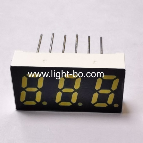 Ultra bright white 0.3 Common anode 3 digits 7 Segment LED Display for Instrument Panel