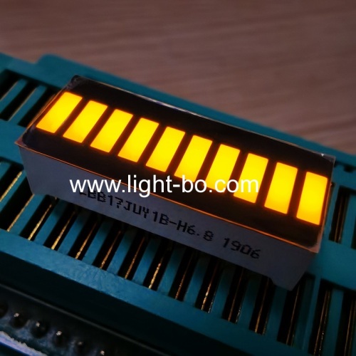 gradh de barra de luz LED ultra brilhante amarelo de 10 segmentos para painel de instrumentos