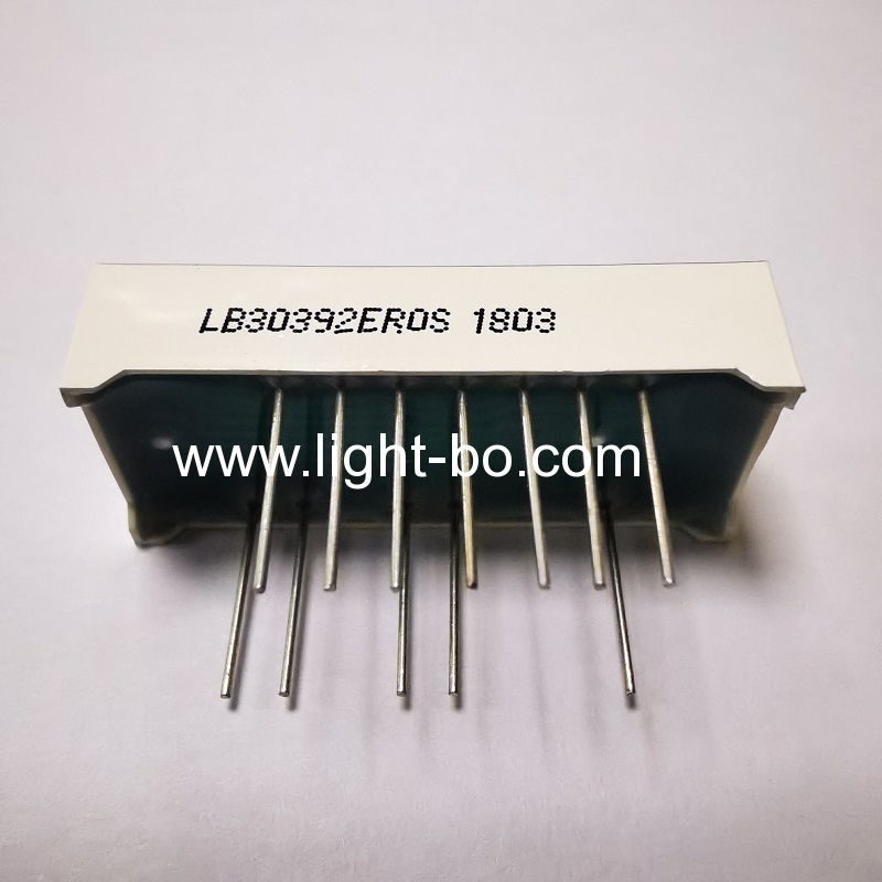 شاشات رقمية LED فائقة السطوع ذات كاثود مشترك أحمر 0.39 بوصة مكونة من 3 أرقام و7 قطاعات