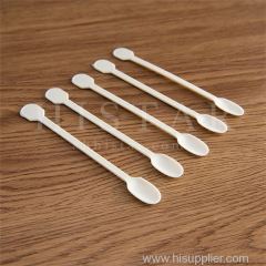 Disposable biodegradable coffee spoons