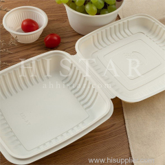 Large Capacity Takeaway Lunch Box Biodegradable Lunch Box
